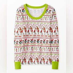 Hanna Andersson Dr. Seuss Grinch Women's Long John Pajama Top XL